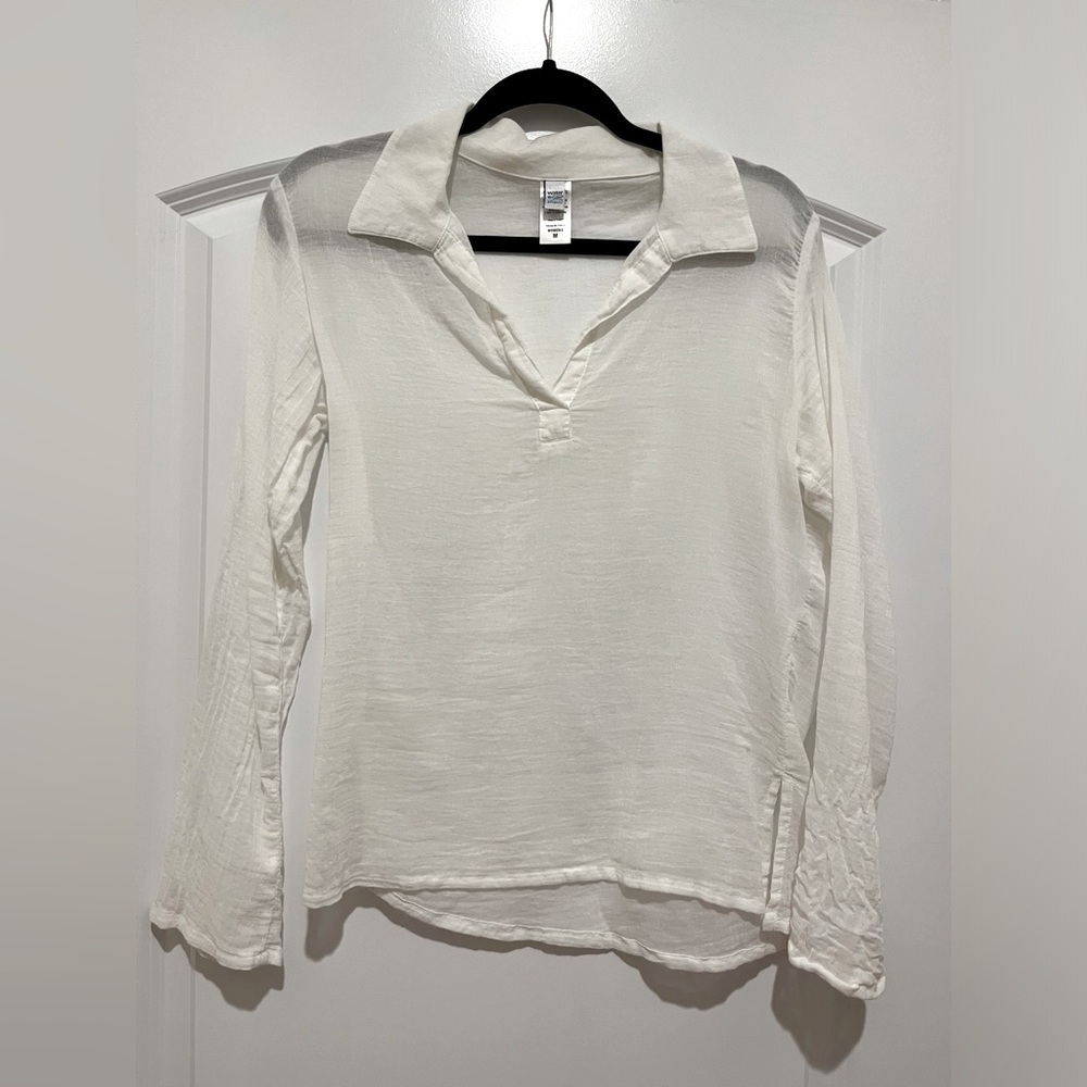 NWOT Patagonia Women’s Water Girl White Top, Size Medium